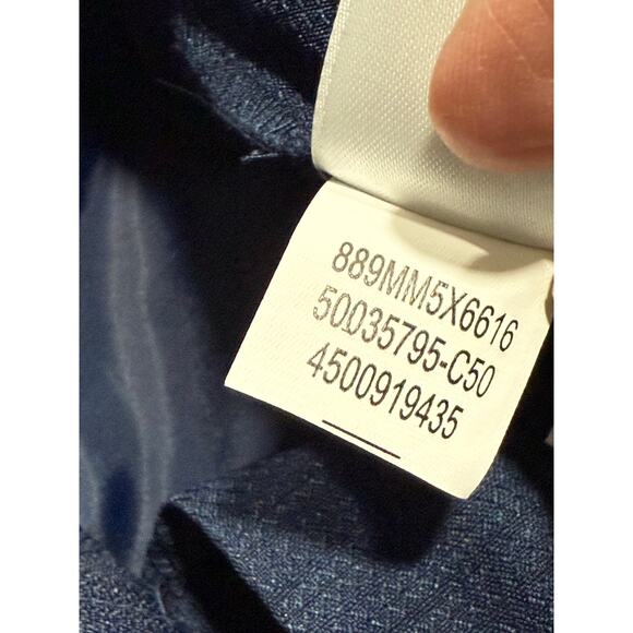 Le Suit Dress Pants Trousers Pleated Womens Sz 8 Blue Fully Lined - Picture 10 of 12